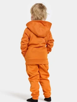 Børn Didriksons Fleecetøj-Corin Powerstretch Jakke, Orange Jam