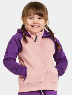 Børn Didriksons Fleecetøj-Corin Powerstretch Jakke, Dusty Pink
