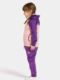 Børn Didriksons Fleecetøj-Corin Powerstretch Jakke, Dusty Pink