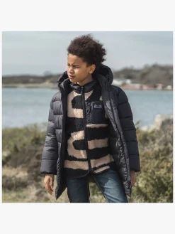 Fleecetøj|Didriksons Exa Fleecetrøje, Path L Black Sort/Beige