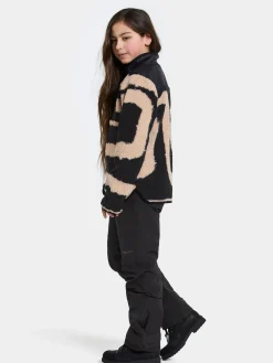 Fleecetøj|Didriksons Exa Fleecetrøje, Path L Black Sort/Beige