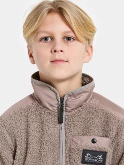 Børn Didriksons Exa Fleecetrøje, Ash Brown