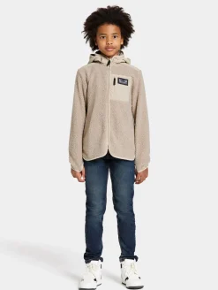 Fleecetøj|Didriksons Exa Fleecetrøje, Beach Beige