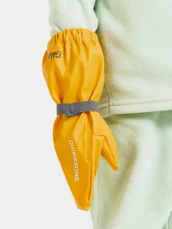 Børn Didriksons Regntøj|Tilbehør-Glove Regnvanter, Oat Yellow