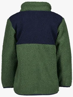 Børn Didriksons Fleecetøj-Gosig Fleecetrøje, Pine Green
