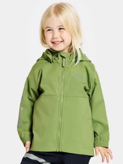 Børn Didriksons Overtøj- Hindbær Vindjakke, Algae Green
