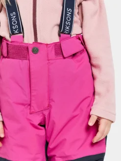 Børn Didriksons Termotøj|Vintertøj-Idre Overtræksbukser, Plastic Pink