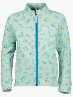 Børn Didriksons Jadis Trøje med Lynlås, Doodle Pale Mint
