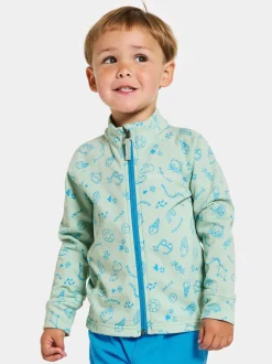 Børn Didriksons Jadis Trøje med Lynlås, Doodle Pale Mint