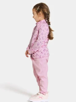 Børn Didriksons Jadis Trøje med Lynlås, Doodle Orchid Pink