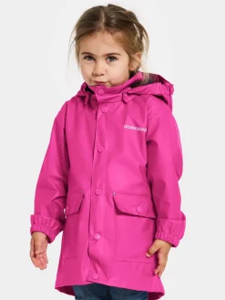 Regntøj|Didriksons Jojo Regnjakke, Plastic Pink Lyserød