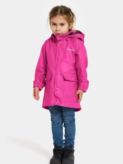 Regntøj|Didriksons Jojo Regnjakke, Plastic Pink Lyserød