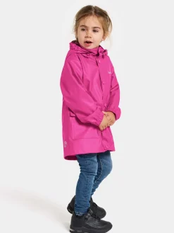 Regntøj|Didriksons Jojo Regnjakke, Plastic Pink Lyserød