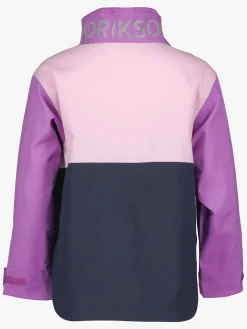 Overtøj|Didriksons Lingon Anorak, Tulip Purple Lilla/Lyserød/Blå