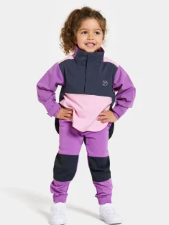 Overtøj|Didriksons Lingon Anorak, Tulip Purple Lilla/Lyserød/Blå