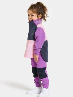 Overtøj|Didriksons Lingon Anorak, Tulip Purple Lilla/Lyserød/Blå