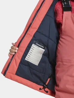 Vintertøj|Didriksons Lux Vinterjakke, Peach Rose Lyserød/Grå