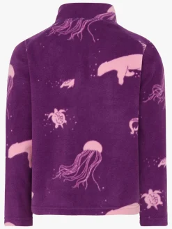 Fleecetøj|Didriksons Monte Fleecetrøje, Winter Ocean Purple Lilla