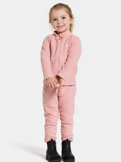 Fleecetøj|Didriksons Monte Fleecetrøje, Soft Pink Lyserød