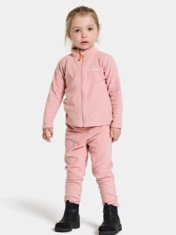 Fleecetøj|Didriksons Monte Fleecetrøje, Soft Pink Lyserød