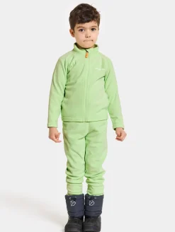 Børn Didriksons Fleecetøj-Monte Fleecetrøje, Pale Green