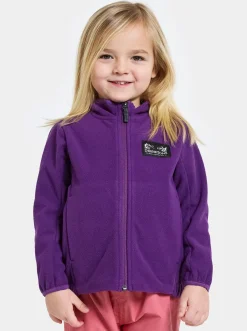 Børn Didriksons Muskot Vindtæt Vindtæt Fleecetrøje, Royal Purple