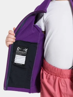 Børn Didriksons Muskot  Vindtæt Vindtæt Fleecetrøje, Royal Purple