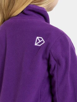 Børn Didriksons Muskot  Vindtæt Vindtæt Fleecetrøje, Royal Purple