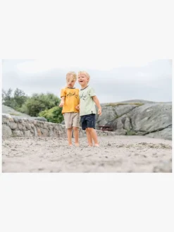 Børn Didriksons Overdele-Mynta T-shirt, Dark Pollen