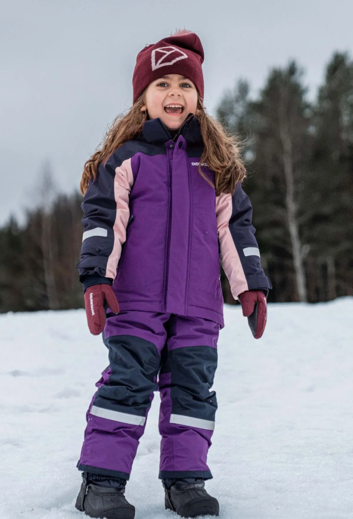 Børn Didriksons Neptun Vinterjakke, Royal Purple