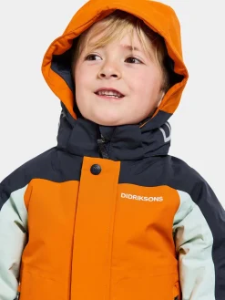 Vintertøj|Didriksons Neptun Vinterjakke, Orange Jam Blå/Orange