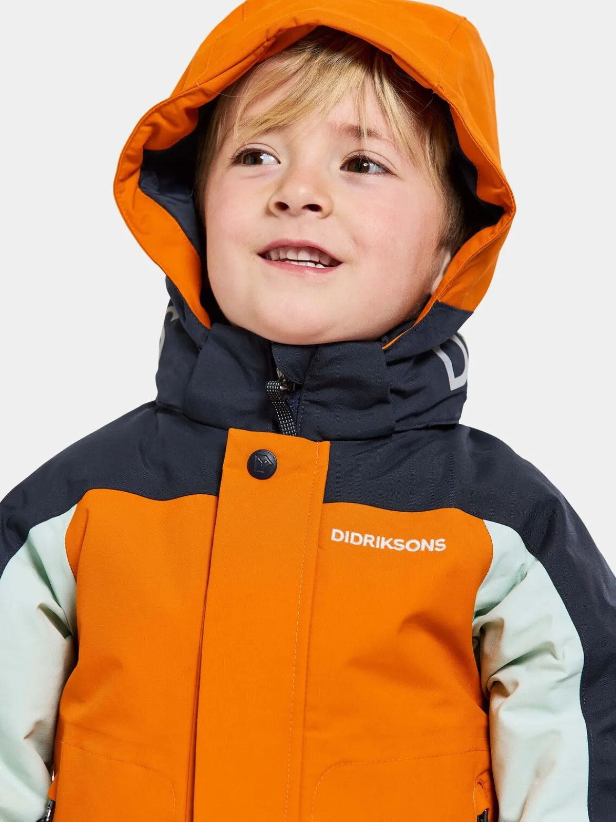 Vintertøj|Didriksons Neptun Vinterjakke, Orange Jam Blå/Orange