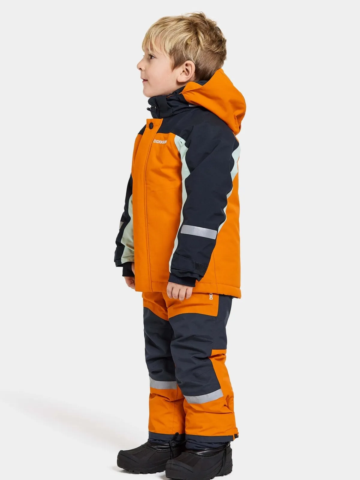 Vintertøj|Didriksons Neptun Vinterjakke, Orange Jam Blå/Orange