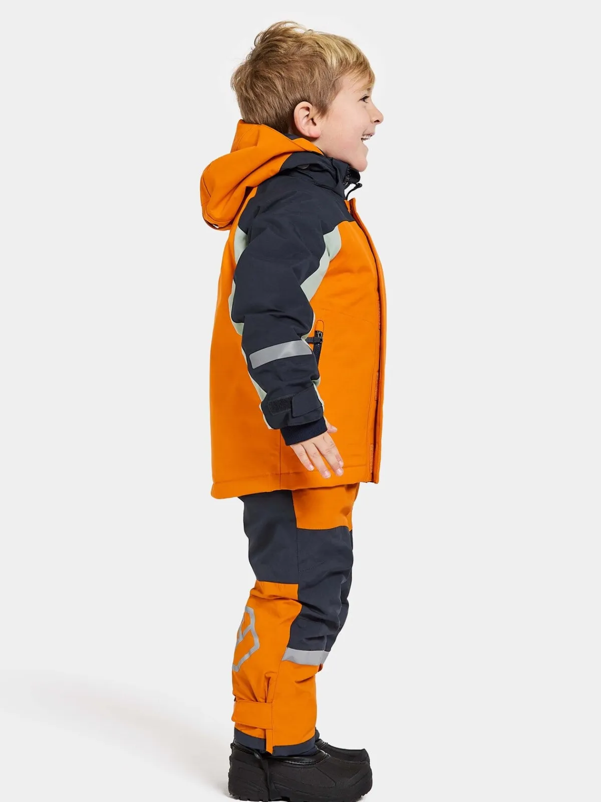 Vintertøj|Didriksons Neptun Vinterjakke, Orange Jam Blå/Orange