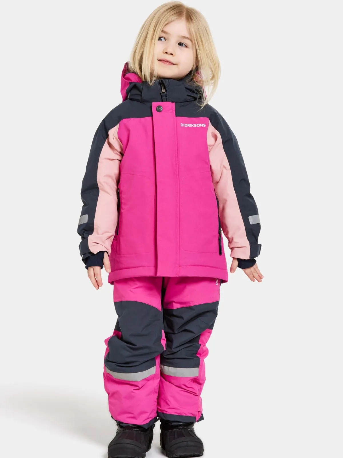 Børn Didriksons Neptun Vinterjakke, Plastic Pink