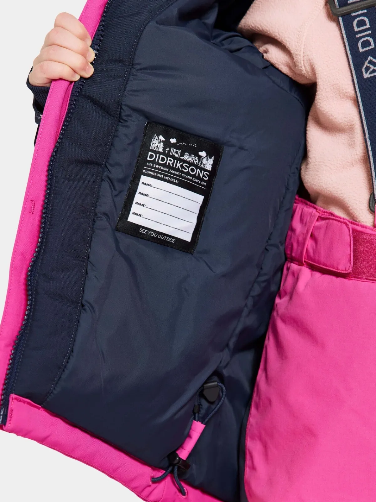 Børn Didriksons Neptun Vinterjakke, Plastic Pink