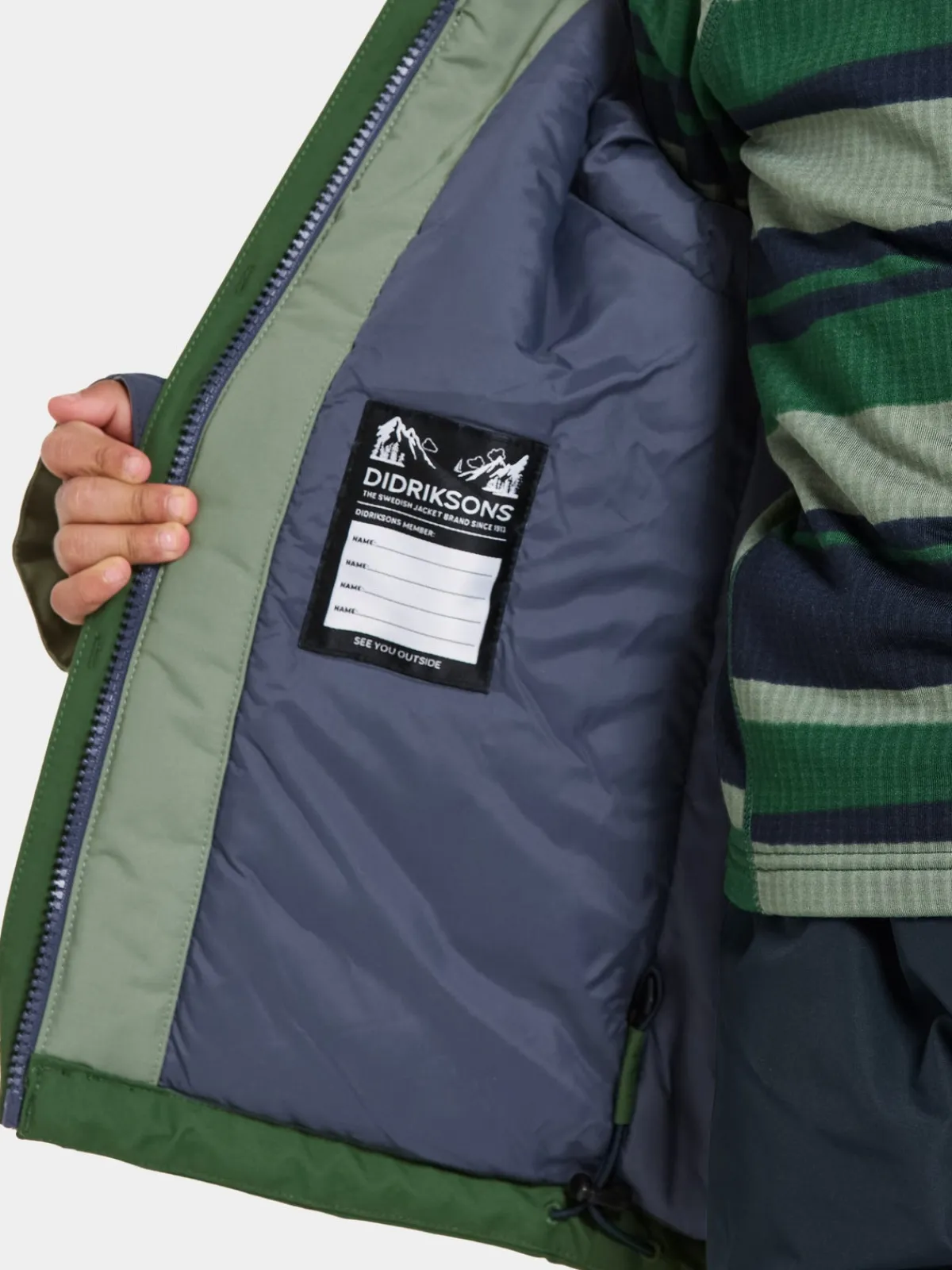 Børn Didriksons Neptun Vinterjakke, Pine Green