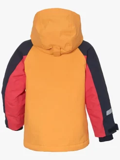 Vintertøj|Didriksons Neptun Vinterjakke, Fire Yellow Gul/Rød/Sort