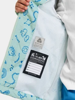 Overtøj|Didriksons Norma Skaljakke, Doodle Pale Mint Blå