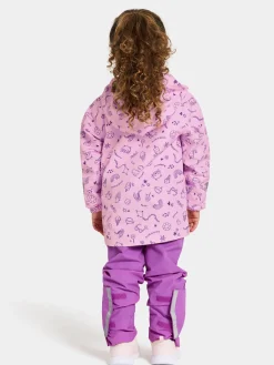Børn Didriksons Overtøj-Norma Skaljakke, Doodle Orchid Pink