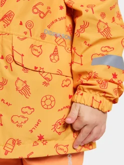 Børn Didriksons Norma Skaljakke, Doodle Papaya Orange