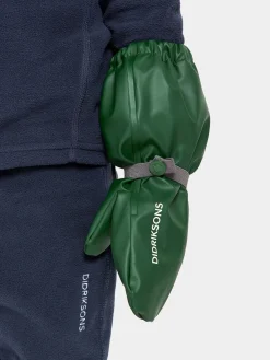 Børn Didriksons Pileglove Forede Regnvanter, Pine Green