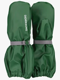 Børn Didriksons Pileglove Forede Regnvanter, Pine Green