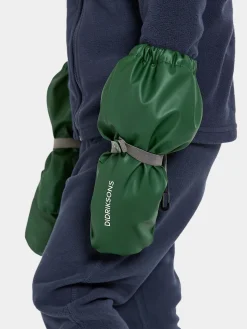 Børn Didriksons Pileglove Forede Regnvanter, Pine Green