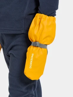 Børn Didriksons Pileglove Forede Regnvanter, Oat Yellow