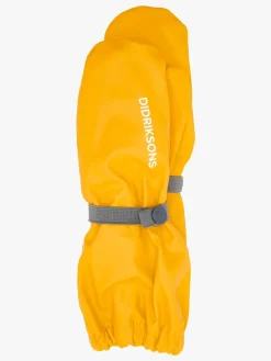Børn Didriksons Pileglove Forede Regnvanter, Oat Yellow