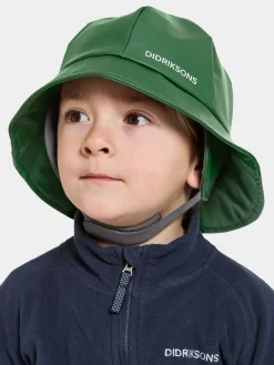 Regntøj|Tilbehør|Didriksons Regnhat, Pine Green Grøn