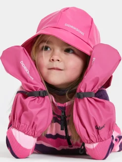 Børn Didriksons Regntøj|Tilbehør-Regnhat, Sweet Pink