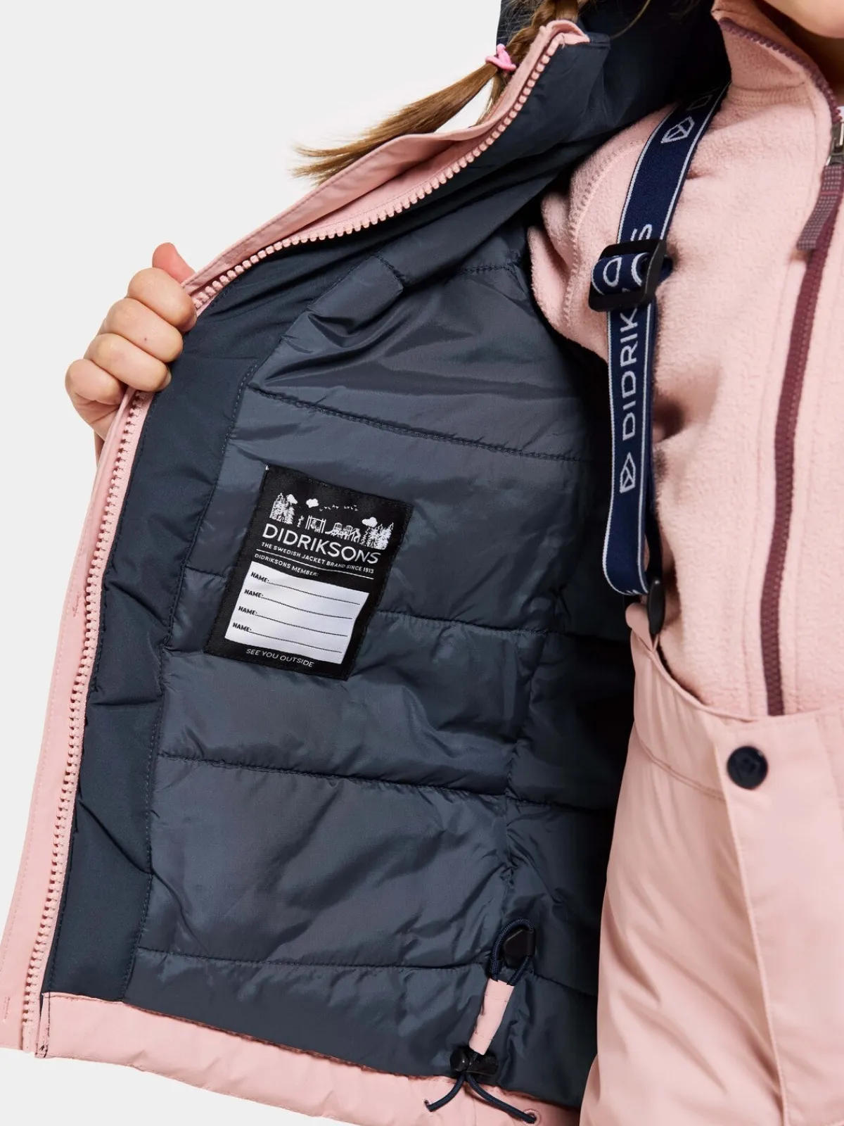 Børn Didriksons Vintertøj-Skare Skisæt, Dusty Pink