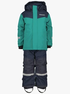 Børn Didriksons Skare Skisæt, Petrol Green